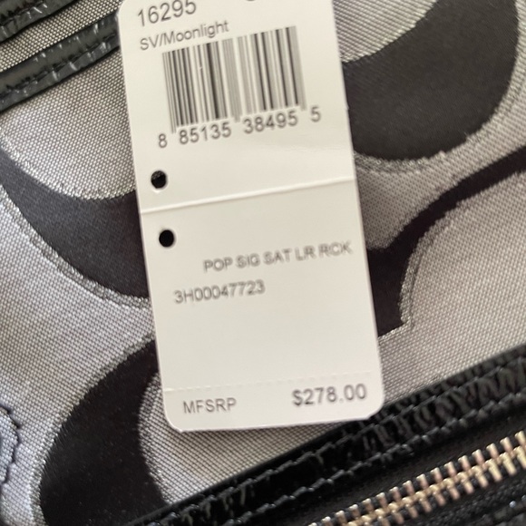 NEW Coach Moonlight Pop Sig Sat Lurex Rocker $278 - Picture 6 of 6